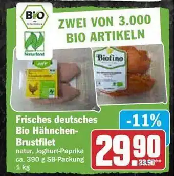 Hit Frisches deutsches bio hähnchen-brustfilet Angebot