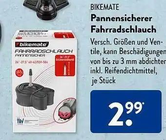 Aldi Süd Bikemate pannensicherer fahrradschlauch Angebot