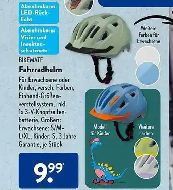 Aldi Süd Bikemate fahrradhelm Angebot