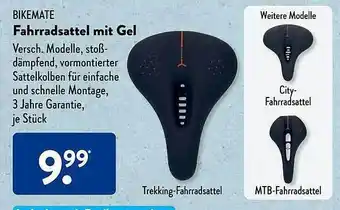 Aldi Süd Bikemate fahrradsattel mit gel Angebot