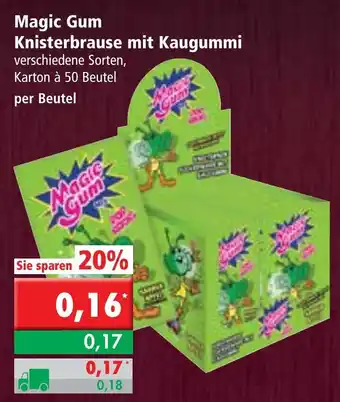 L. STROETMANN GROSSMARKT Magic Gum Knisterbrause mit Kaugummi Angebot