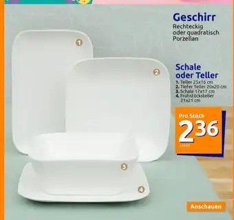 Action Geschirr - Sfhale o. Teller Angebot