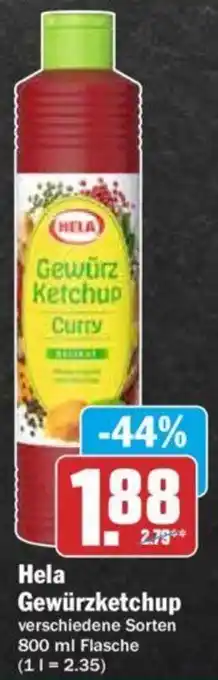 Hit Hela Gewürzketchup 800 ml Flasche Angebot