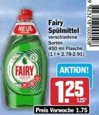 Hit Fairy Spülmittel 450 ml Flasche Angebot