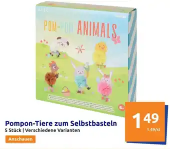 Action Pompon-Tiere zum Selbstbasteln Angebot