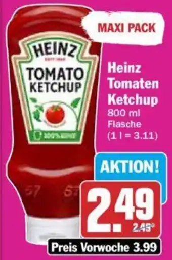 Hit Heinz Tomaten Ketchup 800 ml Flasche Angebot