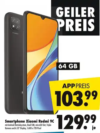 Mäc Geiz Smartphone Xiaomi Redmi 9C Angebot