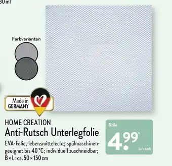 Aldi Nord Home Creation Anti Rutsch Unterlegfolie Angebot