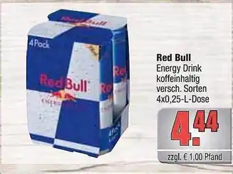 alldrink Red bull energy drink Angebot