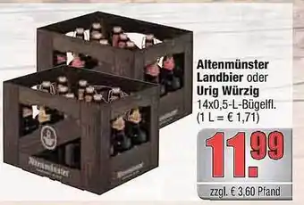 alldrink Altenmünster landbier oder urig würzig Angebot
