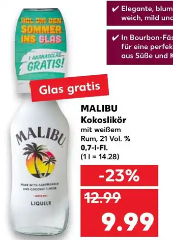 Kaufland Malibu Kokoslikör 0,7L Angebot