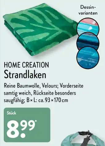 Aldi Nord Home Creation Strandlaken Angebot