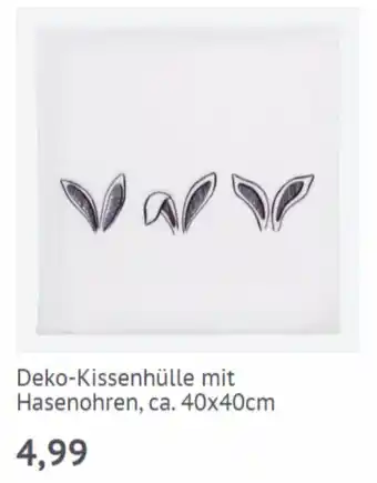 NKD Deko-Kissenhulle mit Hasenohren 40*40 Angebot