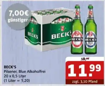 Getränke Quelle Beck's 20*500ml Angebot