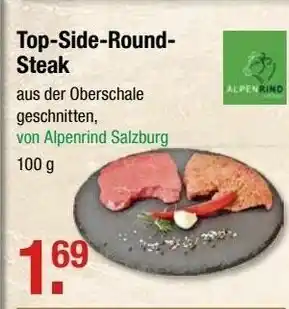 V Markt Top-Side-Round-Steak 100g Angebot