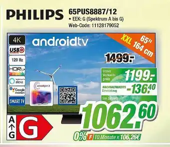 Expert Klein Philips 65pus8887-12 Angebot
