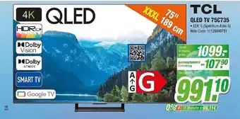 Expert Klein Tcl qled tv 75c735 Angebot