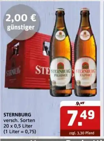 Getränke Quelle Sternburg 20*500ml Angebot