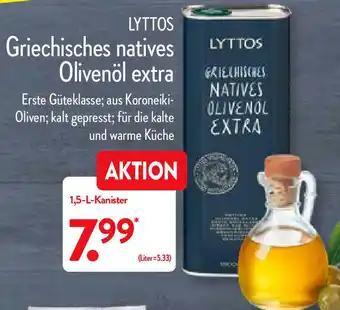 Aldi Nord Lyttos Griechisches natives Olivenöl extra 1,5L Angebot