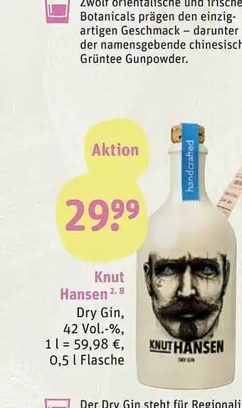 tegut Knut hansen dry gin Angebot