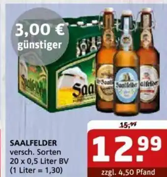 Getränke Quelle Saalfelder 20*500ml Angebot