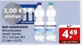 Getränke Quelle Bad Harzburger Mineralwasser 12*1L Angebot