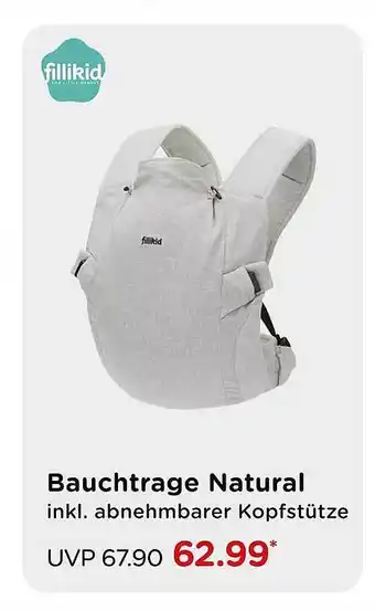 BabyOne Bauchtrage natural fillikid Angebot