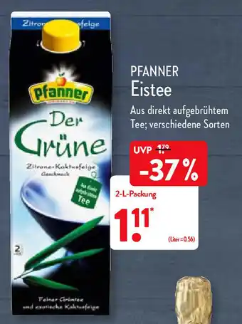 Aldi Nord Pfanner Eistee 2L Angebot