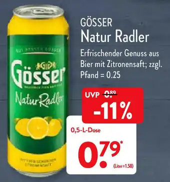 Aldi Nord Gösser Natur Radler 0,5L Angebot