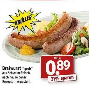 Wasgau Bratwurst grob Angebot