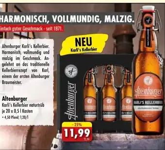 Lösch Depot Altenburger Karli's Kellerbier 20*500ml Angebot