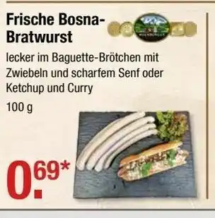 V Markt Frische Bosna-Bratwurst 100g Angebot