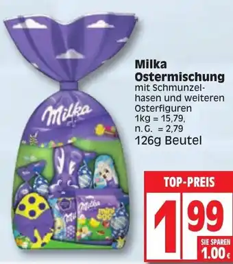 Edeka Milka Ostermischung 126 g Beutel Angebot