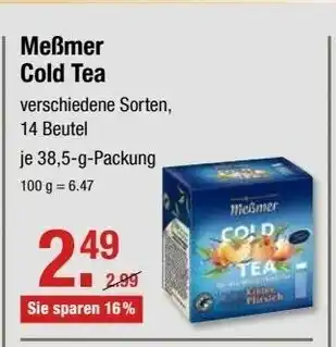 V Markt Messmer Cold Tea 38.5g Angebot