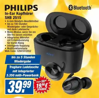 HEM Expert Philips In Ear Kopfhörer SHB 2515 Angebot