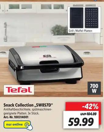 Lidl Tefal Snack Collection ,,SW857D" Angebot