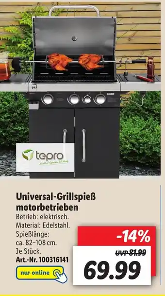 Lidl Tepro Universal Grillspieß motorbetriebe Angebot