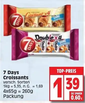 Edeka 7 Days Croissants 260 g Packung Angebot