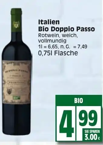 Edeka Italien Bio Doppio Passo 0,75 L Flasche Angebot