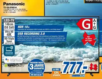 expert Techno Land Panasonic TX-58JXW834 Angebot