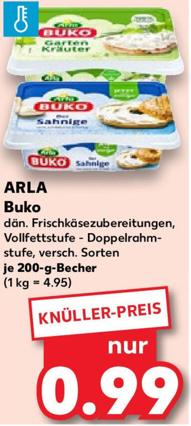 Arla Buko 200 g Becher Angebot bei Kaufland
