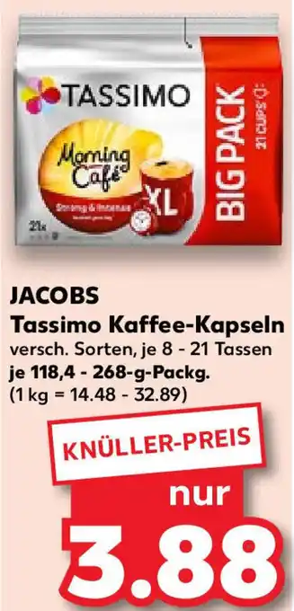 Kaufland Jacobs Tassimo Kaffee Kapseln 118,4-268 g Packg. Angebot