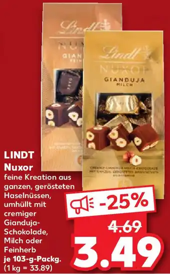 Kaufland Lindt Nuxor 103 g Packg. Angebot