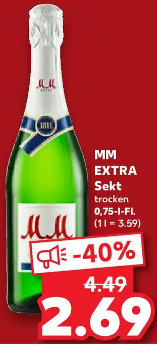 Kaufland MM Extra Sekt 0,75 L Fl. Angebot