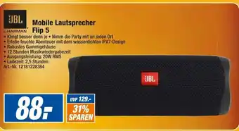 expert Techno Land JBL Mobile Lautsprecher Flip 5 Angebot