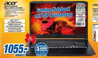 expert Techno Land Acer Gaming Notebook Nitro 5 (AN517-52-555T) Angebot