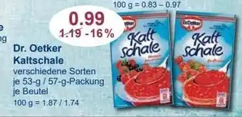 V Markt Dr. Oetker Kaltschale 53/57g Angebot