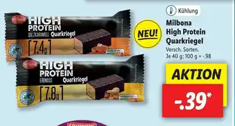 Lidl Milbona High Protein Quarkriegel 40g Angebot