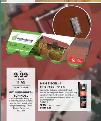 BBM Baumarkt Bitumen-biberschindel oder mem ziegel- & first-fest, 445 g Angebot