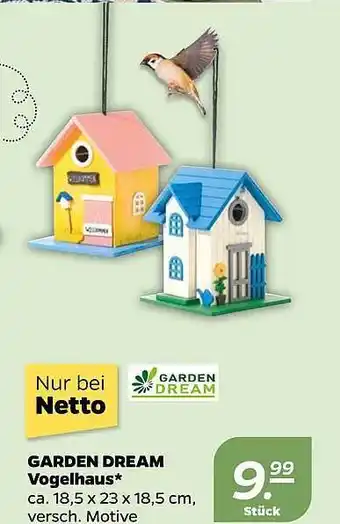 NETTO Garden dream vogelhaus Angebot